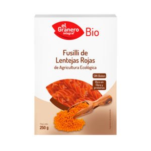 Fusili de Lentejas Rojas SIn Gluten El Granero 250gr