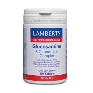 Glucosamina y Condroitina Lamberts 120 comp.