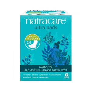 Compresas Regular con Alas Natracare,14 unidades