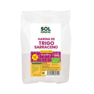 Harina de Trigo Sarraceno Sin Gluten Sol Natural, 500gr