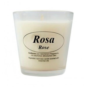 Vela Natural Perfumada Rosa Kerzenfarm